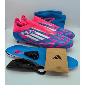 Adidas F50 Elite Laceless SG Blue/Pink IF1321 Men's Size 11/Women's 12